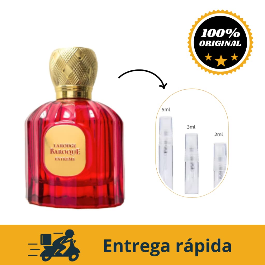 Perfume árabe LA ROUGE BAROQUE, parfum unisex original de qualidade e alta fixação.