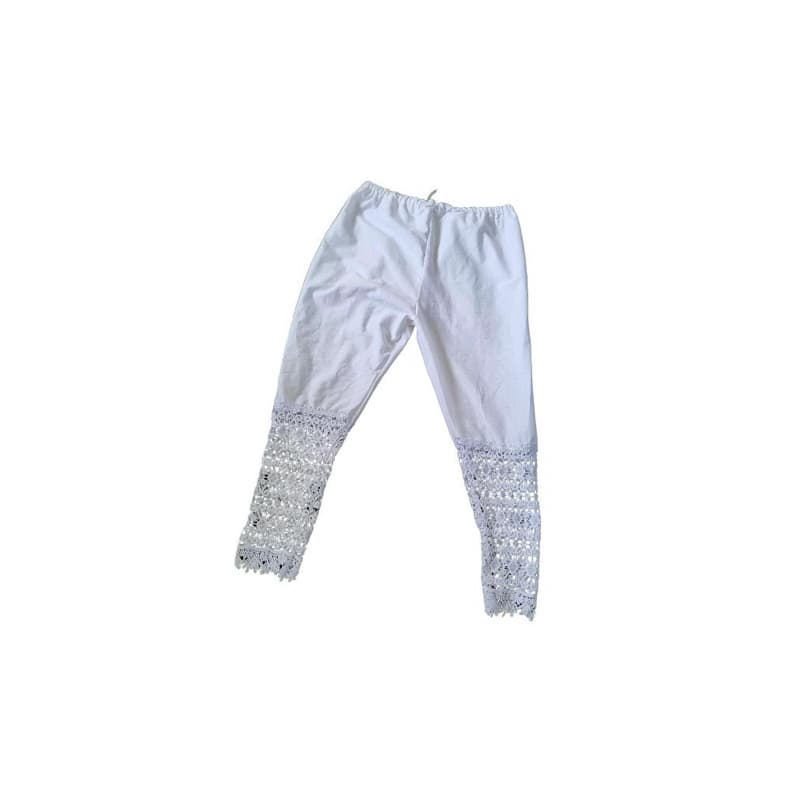 Umbanda Candomblé Calça Barrado Guipir P ao GG