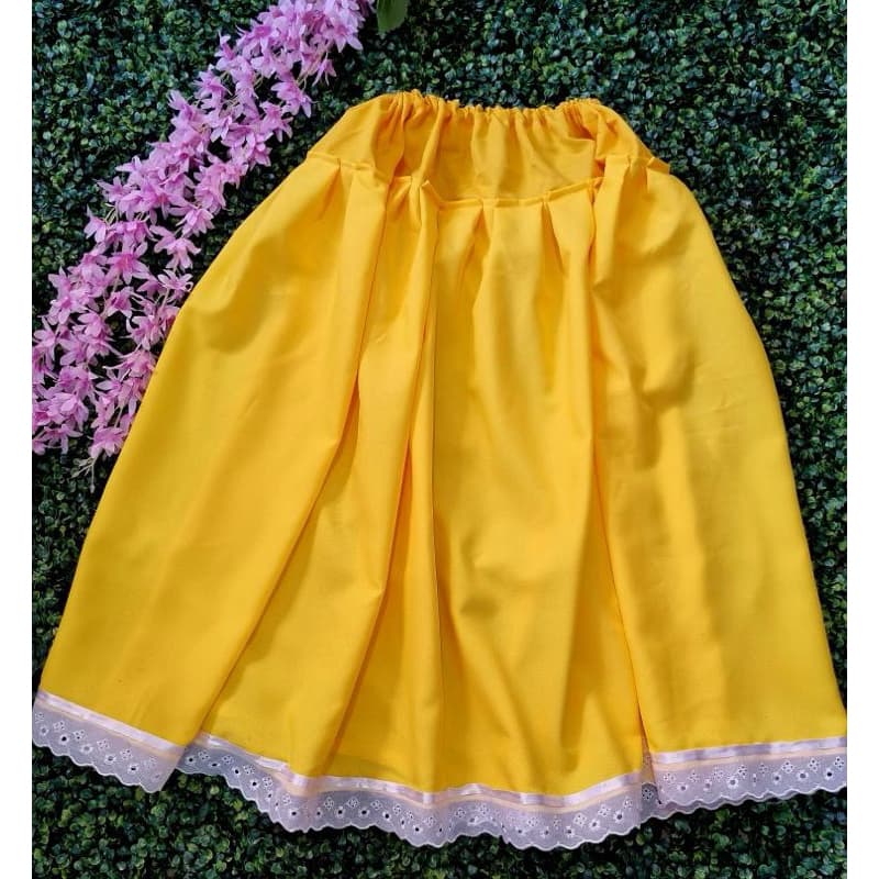 Umbanda Candomblé Saia Oxford Amarelo 3,00 roda