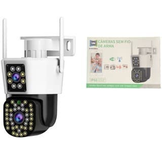 Câmera Externa WiFi HD 2 Lentes à Prova D'água Com Zoom Digital e Detecção de Movimento Durawell
