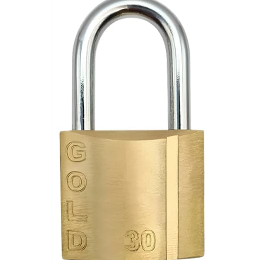 Cadeado Gold Art 30mm- 2 chaves