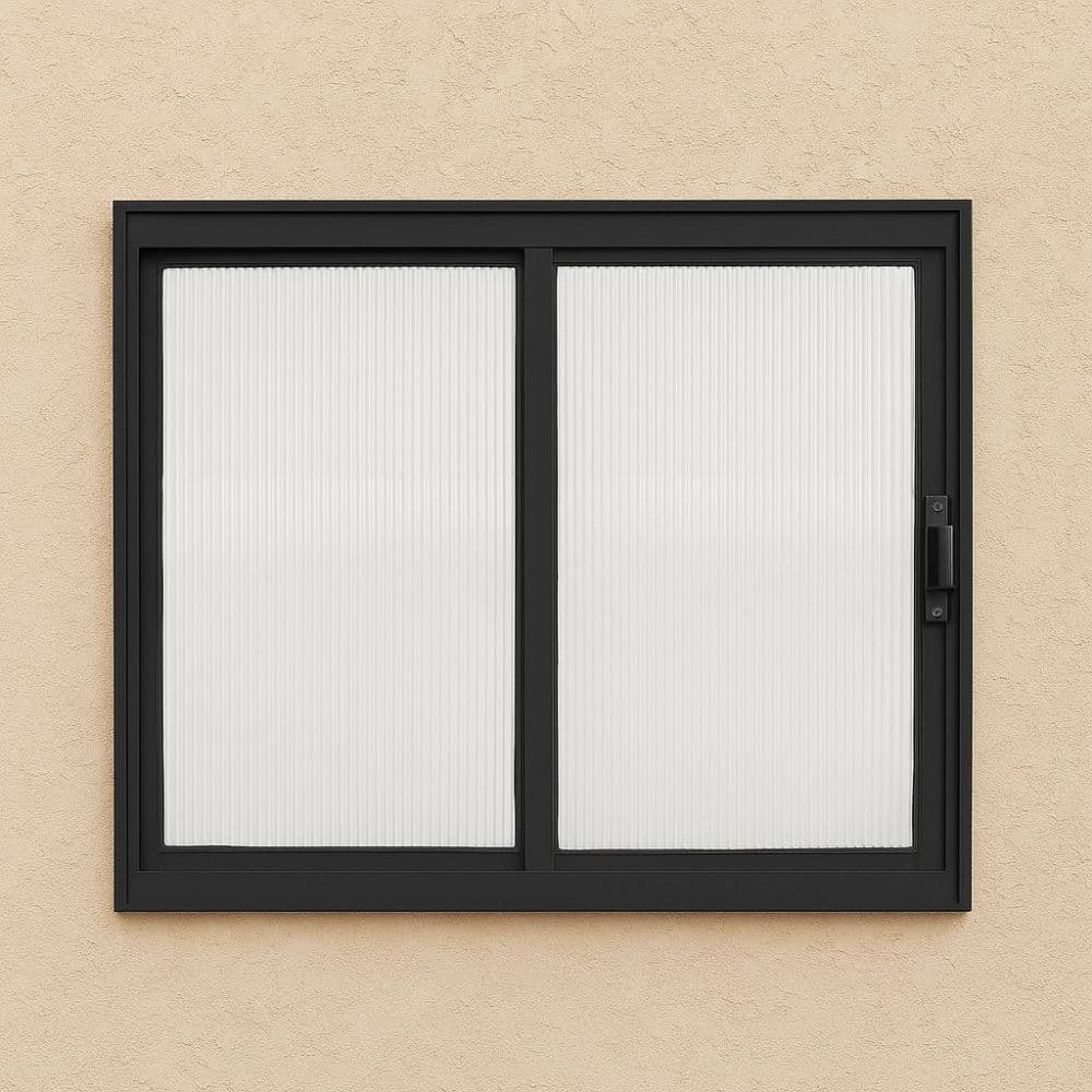 Vitro Janela Duas Folhas Veneziana de Correr 60x60cm Para Banheiro Lavanderia Lavabos