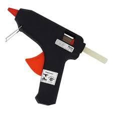 Kit Aplicador Pistola de Cola Quente Pequena 10w com 5 bastões de cola