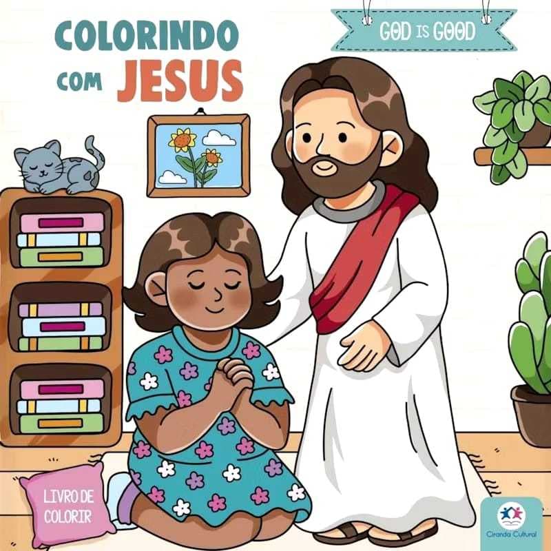 Livro de Colorir - Colorindo com Jesus