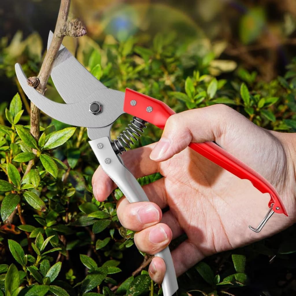 Tesoura de Poda para jardinagem com lâmina Afiada trava de segurança mola resistente cuidados com plantas jardim bonsai