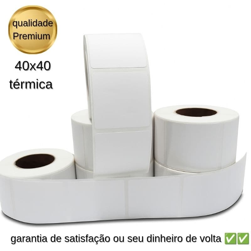Etiqueta Para Balança Térmica 40x40 | 10 Rolo com 20m  p/ Impressão Rápida