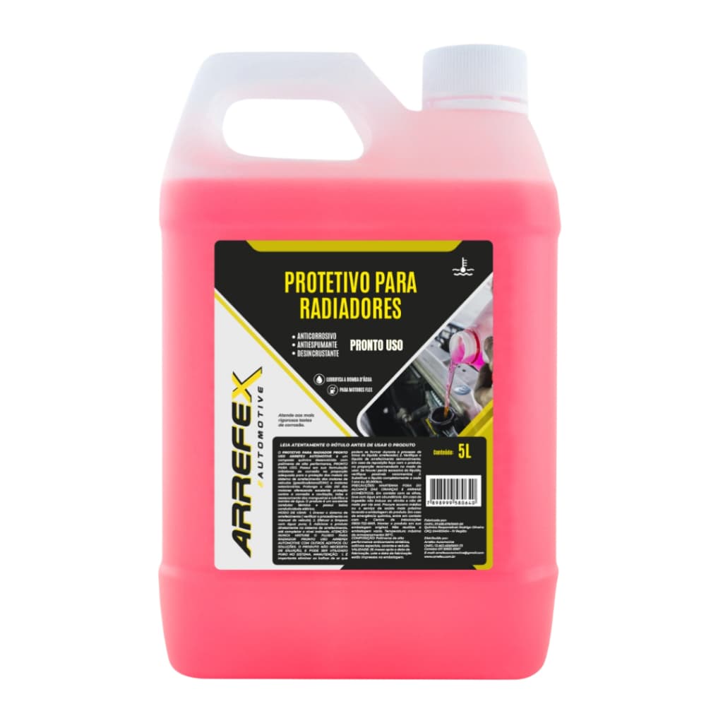 Aditivo Radiador Rosa Anticorrosivo Protetor Arrefex Galão 5 Litros