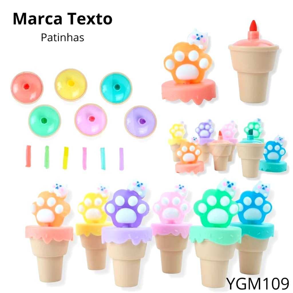 Kit Marca Textos - Patinhas - Tons Pastéis