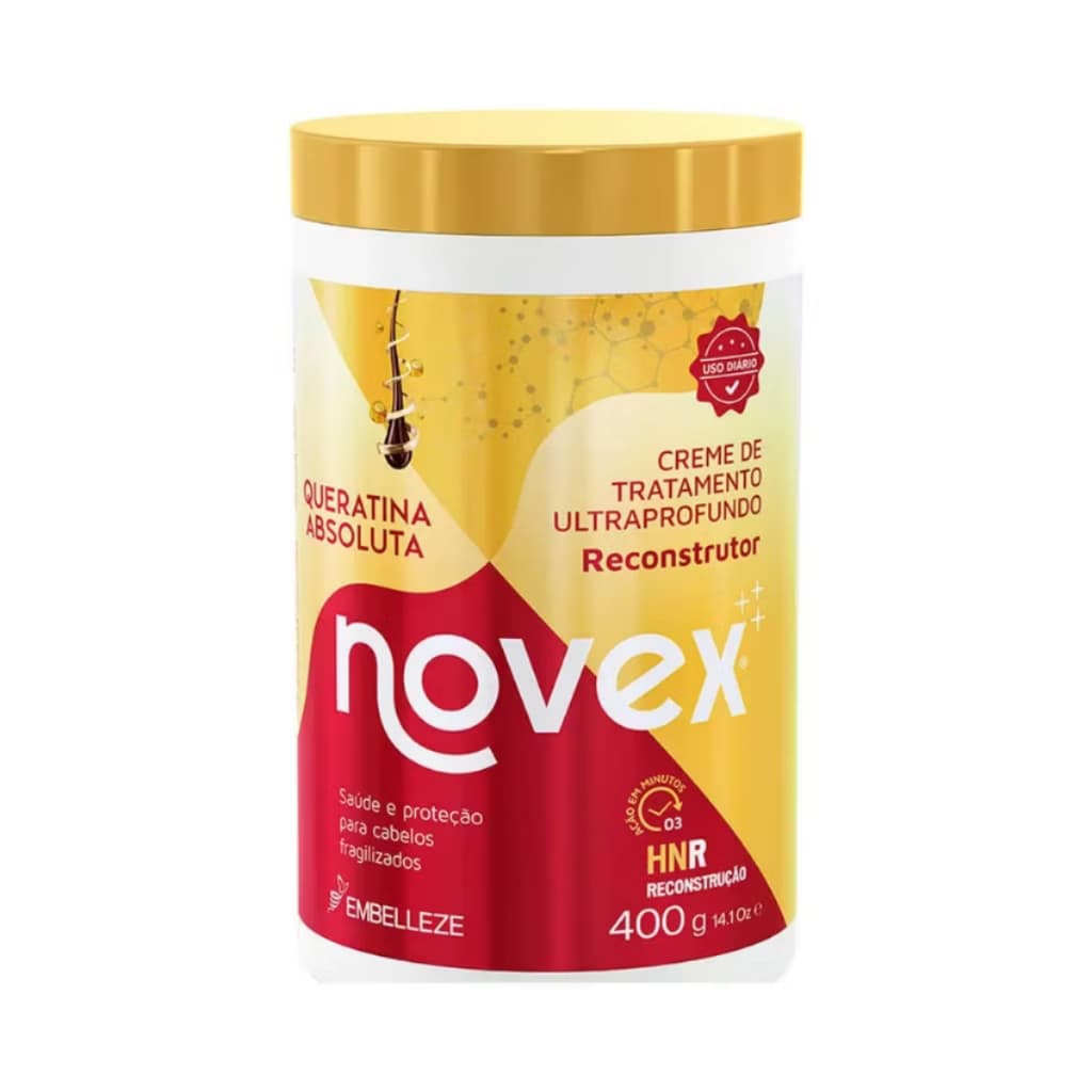 Creme De Tratamento Ultraprofundo Reconstrutor Novex Queratina Absoluta 400g