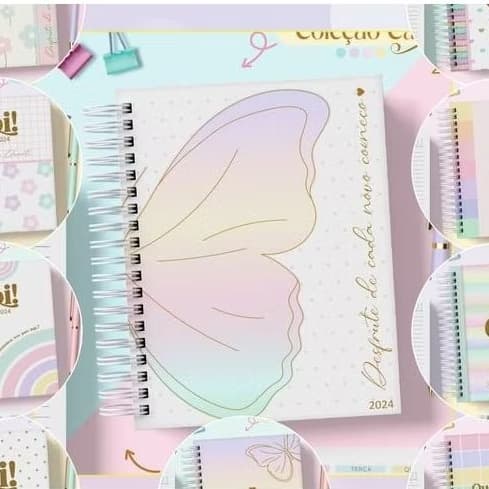 Agenda personalizada com nome ou logo