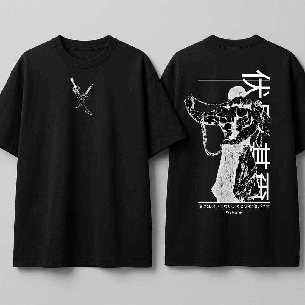 Camiseta Oversized Toji – Jujutsu Kaisen