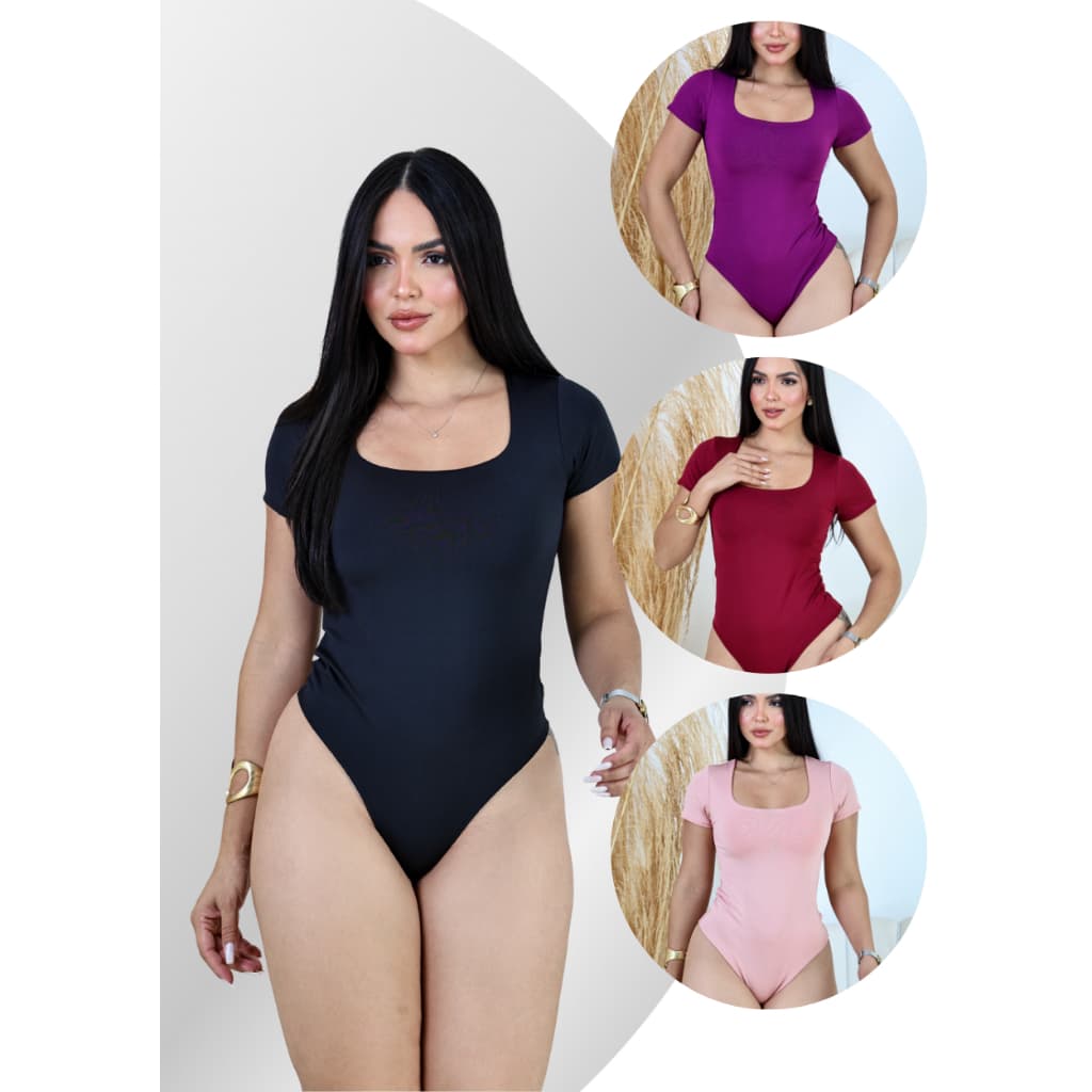 Body manga curta moda feminina do M ao GG