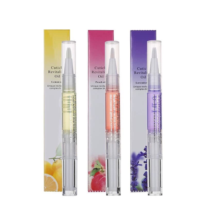 Kit 3 Canetas Óleo Hidratante Cutículas 3ml Gel De Unha Sabores