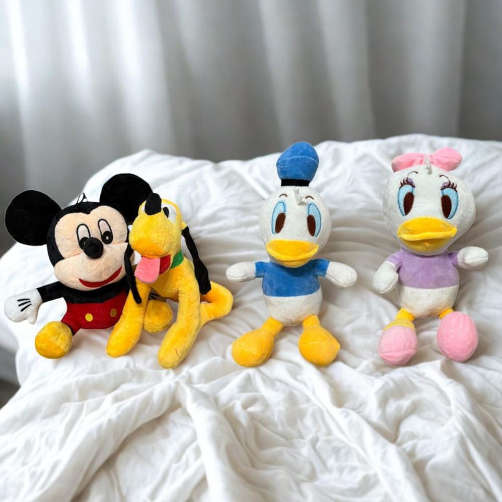 Pelúcias Personagens Infantis Brinquedos Decoração Macio Fofo Presente Mickey