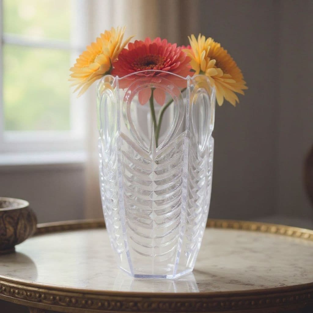 Kit 4 Vasos Acrílicos Centro de mesa Transparentes para Casamento e Festa