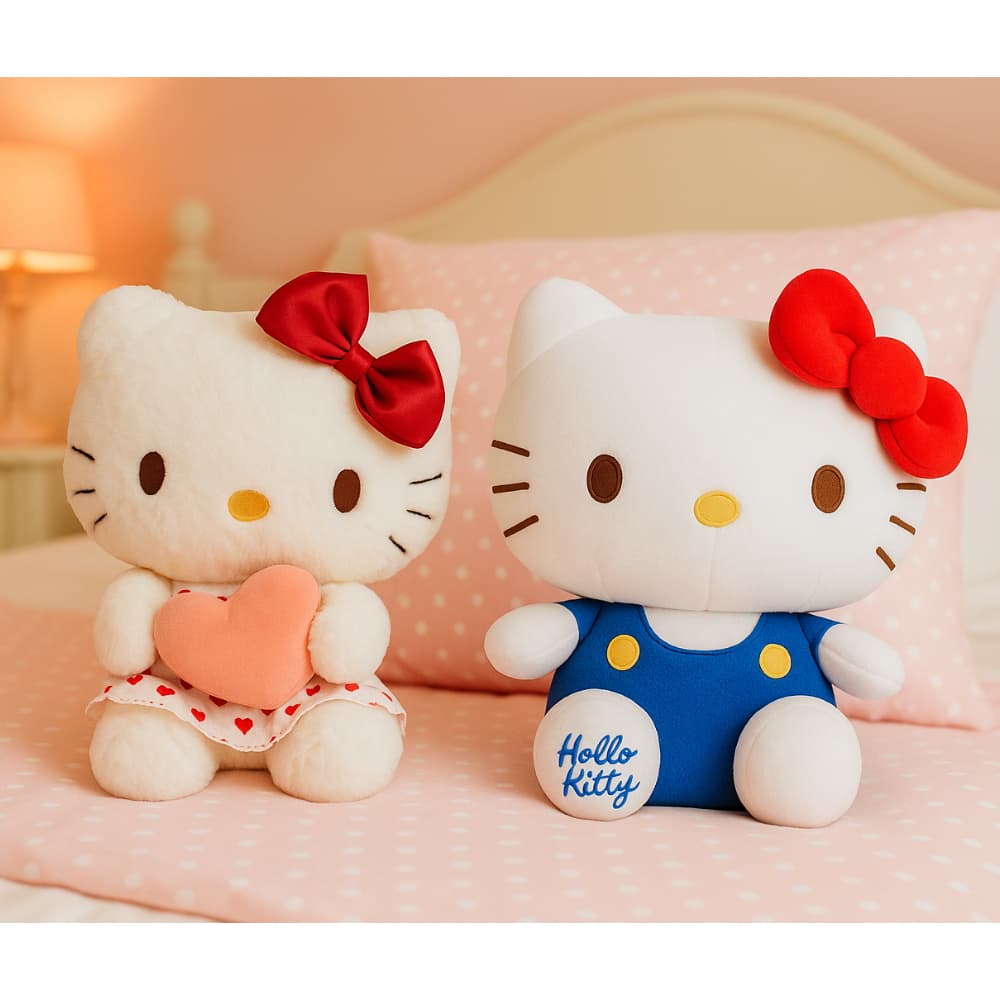 Hello Kitty Pelúcia Fofo Boneca Brinquedo Personagem Macio Urso