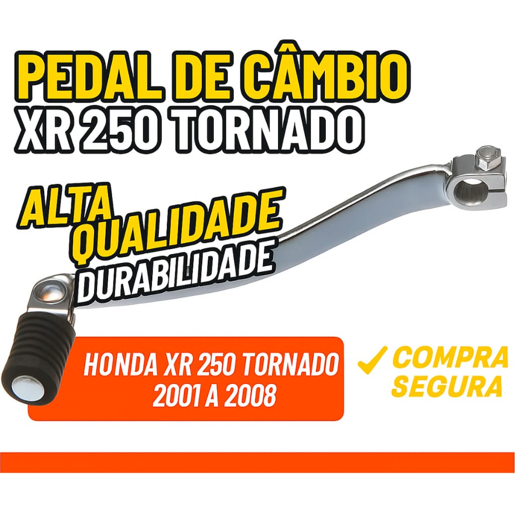 Pedal Cambio retratil Para Moto Xr250 Tornado Modelo Original troca marcha