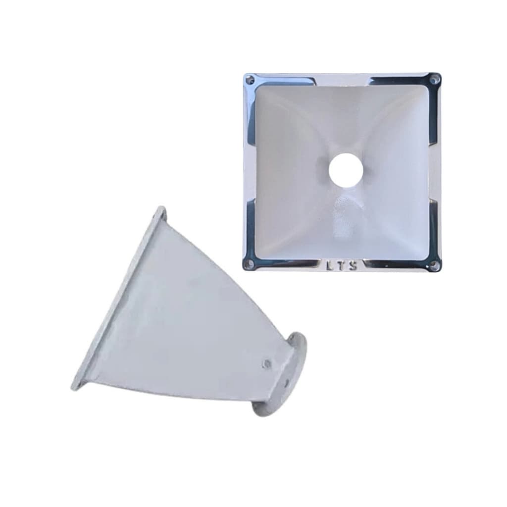 KIT C/2UN Expansor Corneta Cone Lente Lts 1921 2p Branca Tecsystens
