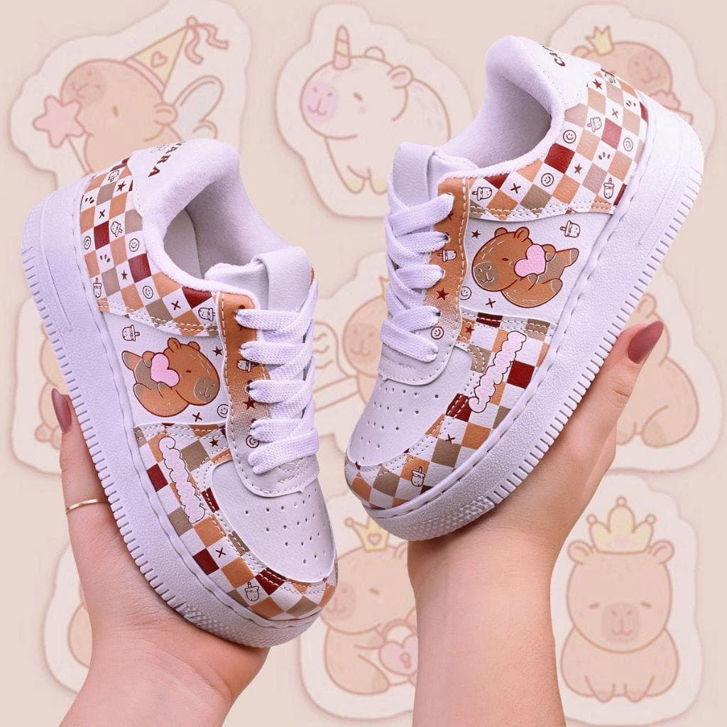 Tênis Infantil Capivara Feminino Meninas Moda Confortável