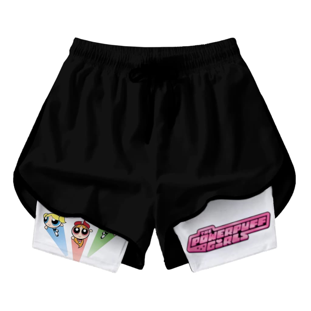 Short Feminino Compressao Academia meninas poderosas msp preto
