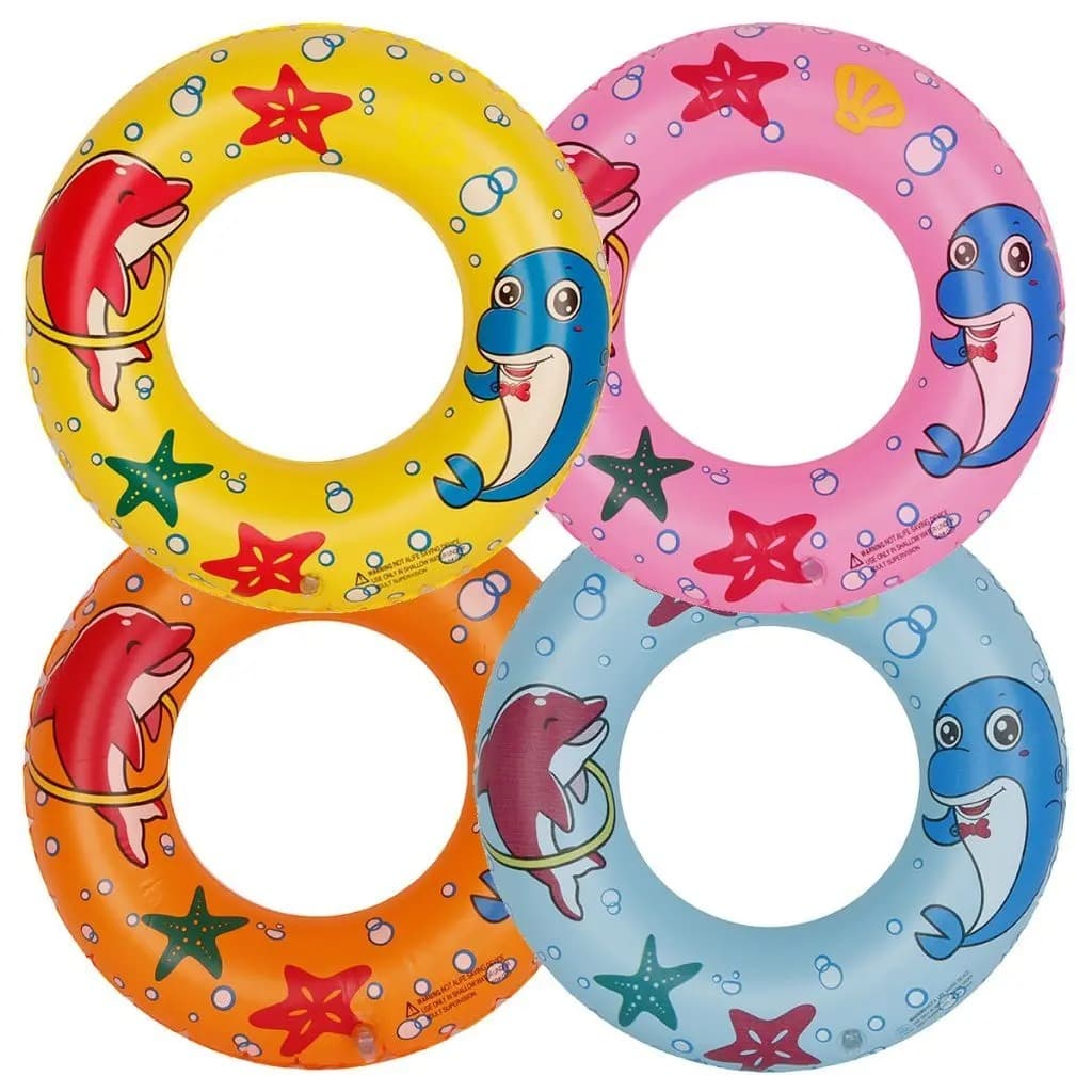 Boia Redonda Infantil Piscina - Praia - Boia Cintura Estampa Fundo do Mar - ( 60cm e 80cm )