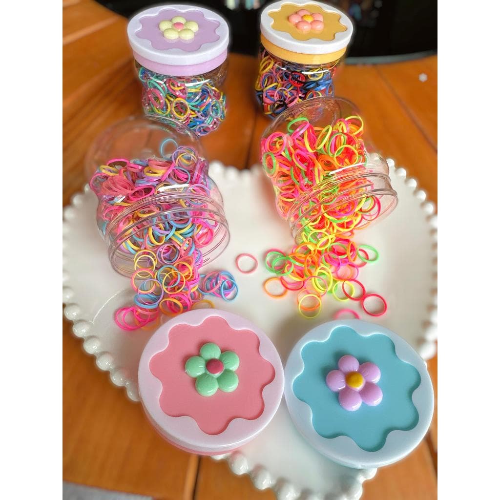 Kit Liguinhas Elásticas Para Penteados Coloridas e Resistentes