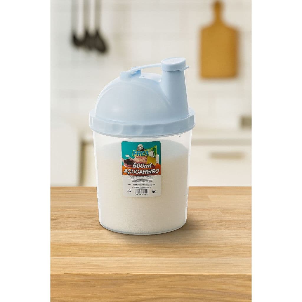 Kit 10 Açucareiro Com Bico Capacidade 500ml Plástico Resistente Cores Sortidas 3366