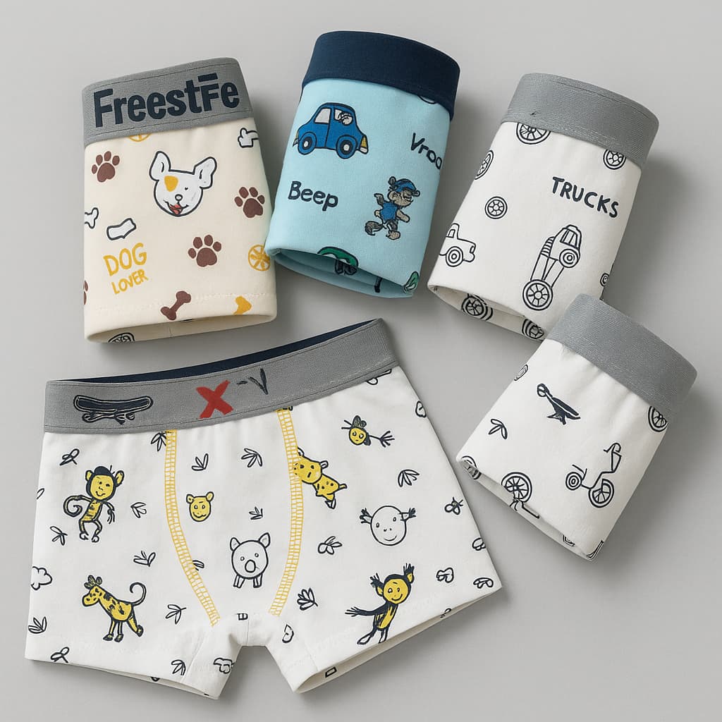 Cueca Box Infantil Criança Juvenil Importada em Microfibra 2 até 10 anos