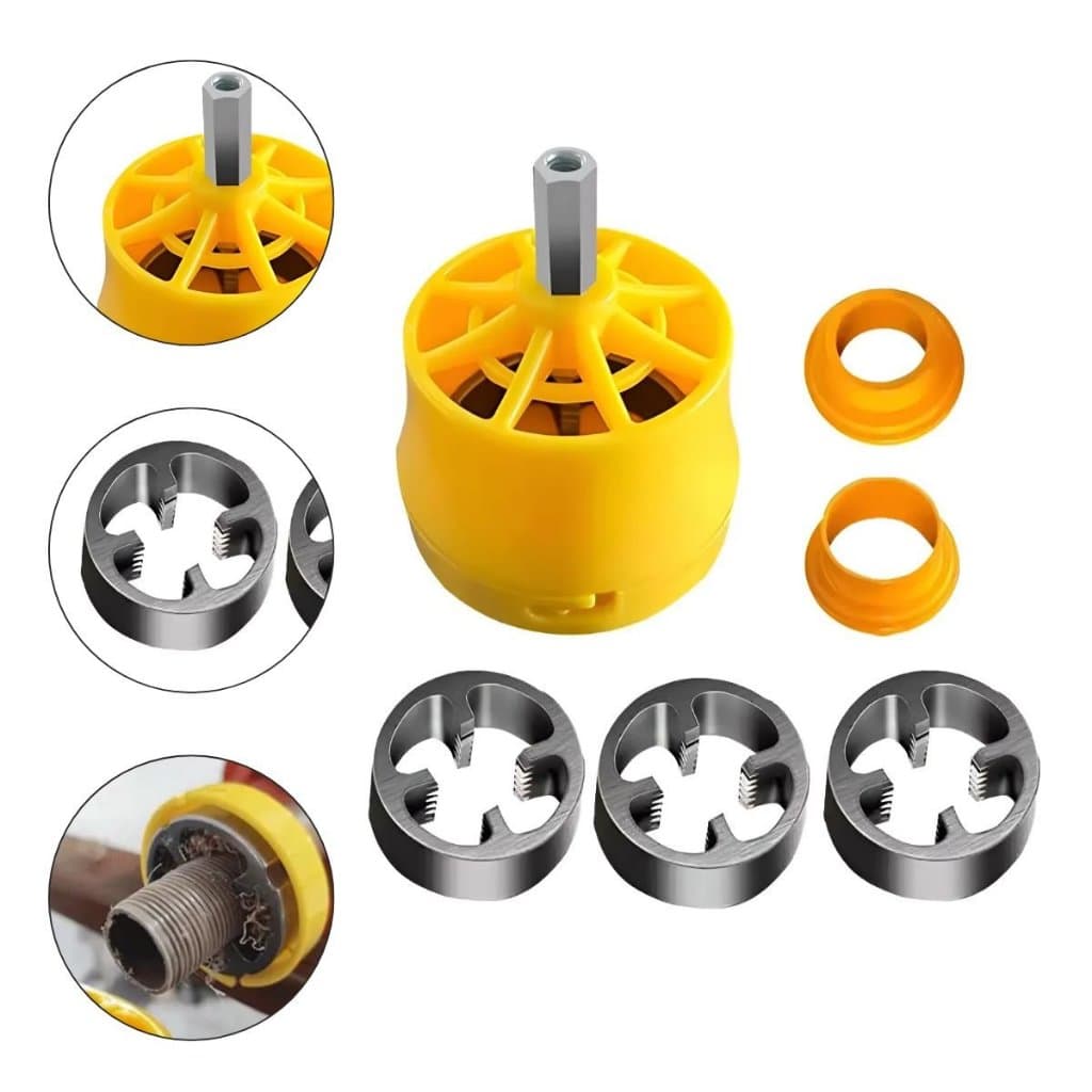 Kit Tarrachas para Tubos PVC ParafusadeiraKit Tarrachas para Tubos PVC e PPR Tarrachas Metálicas para Parafusadeira Ferr