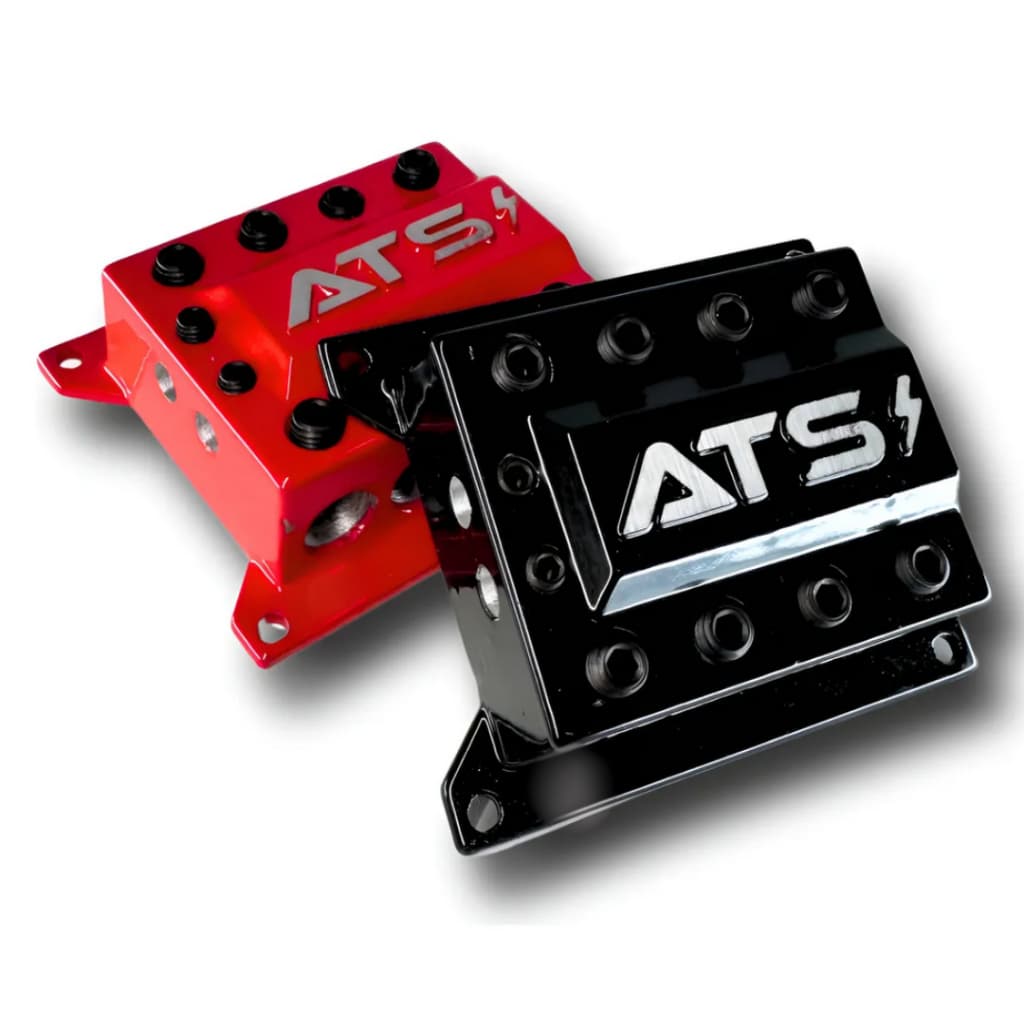 Par Bloco Barramento Ats 4x4 8 Vias 70mm Para Som Automotivo