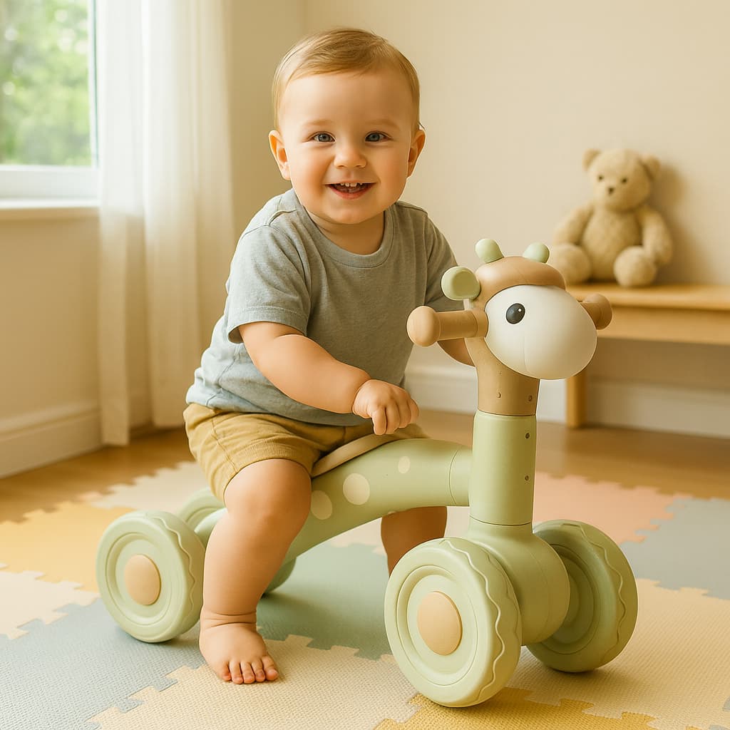 Bicicleta Infantil Equilíbrio Sem Pedais Modelo Cordeirinho Balance Bike Primeiros Passos Criança