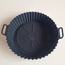 🔥"Cesto de Silicone Quadrado com Alça – Ideal para Air Fryer, Forno e Micro-ondas 17,🚀5cm x 17,5cm x 5cm – SAZ"