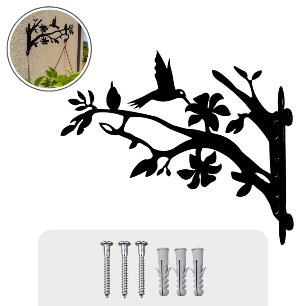 Suporte de Parede Reforçado em Aço para Vaso Jardim Vertical Plantas Flores Decoração Modern