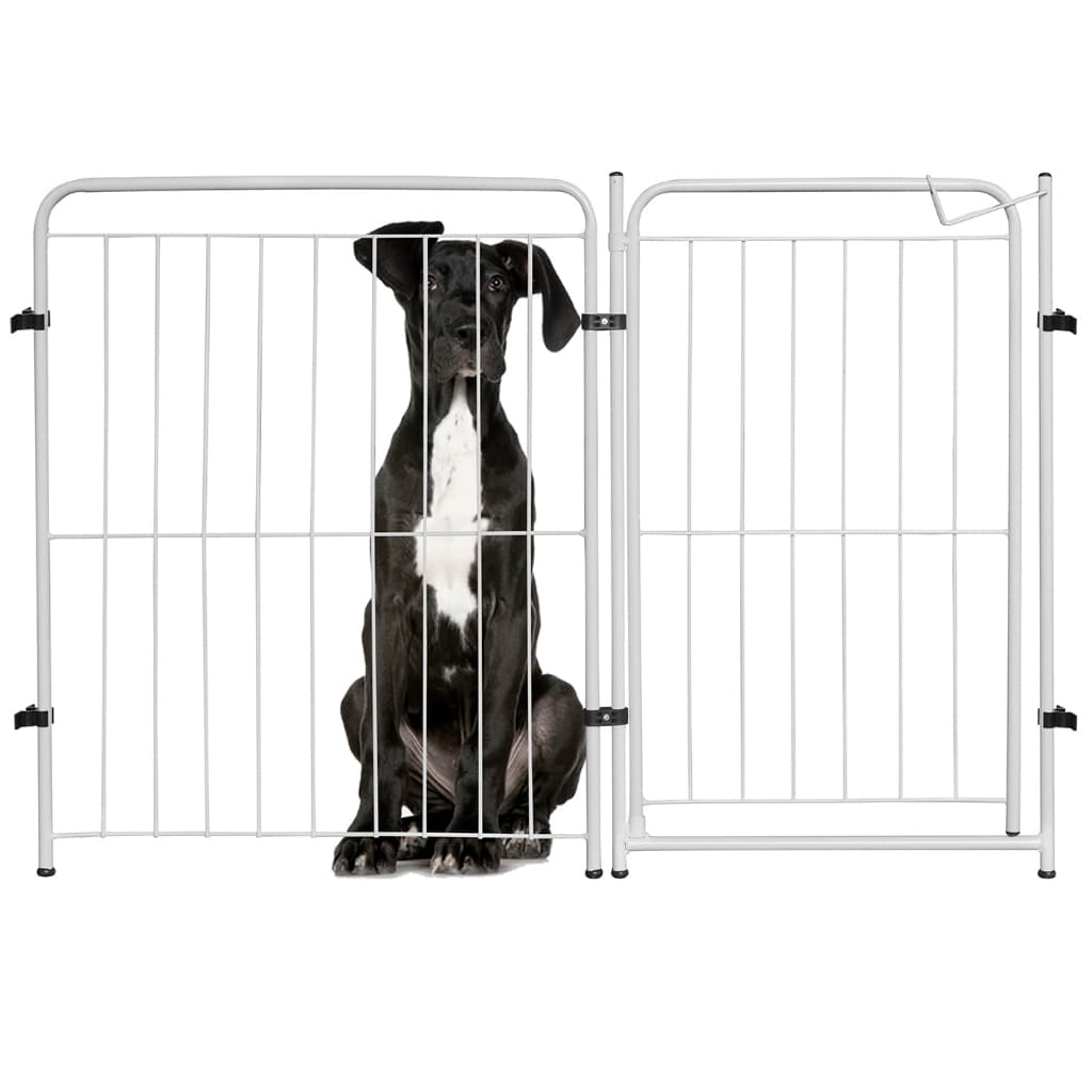 Cercado Grade 124x82cm Portão + 1 Módulo Segurança Pet Cães Cachorro