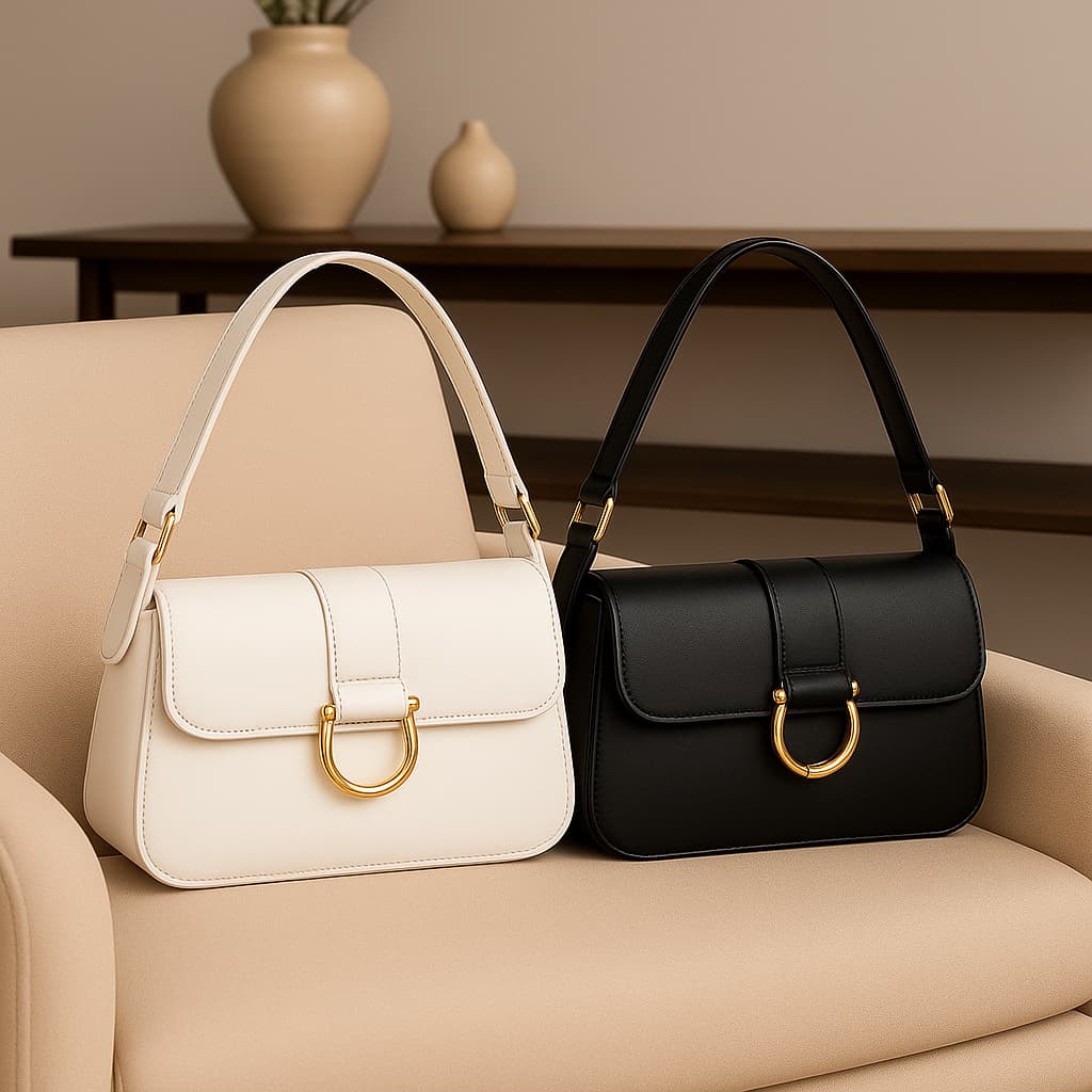 Bolsas Feminina Kit 2 Unidade Bolsa De Ombro Elegante Versatil Varias Cores