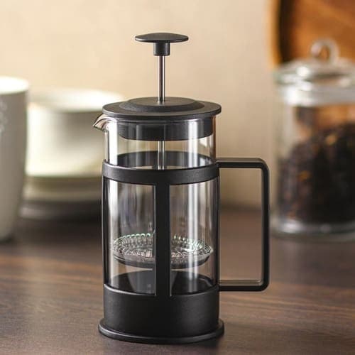 Cafeteira Preta Prensa Francesa De Vidro 600ml Chá Café