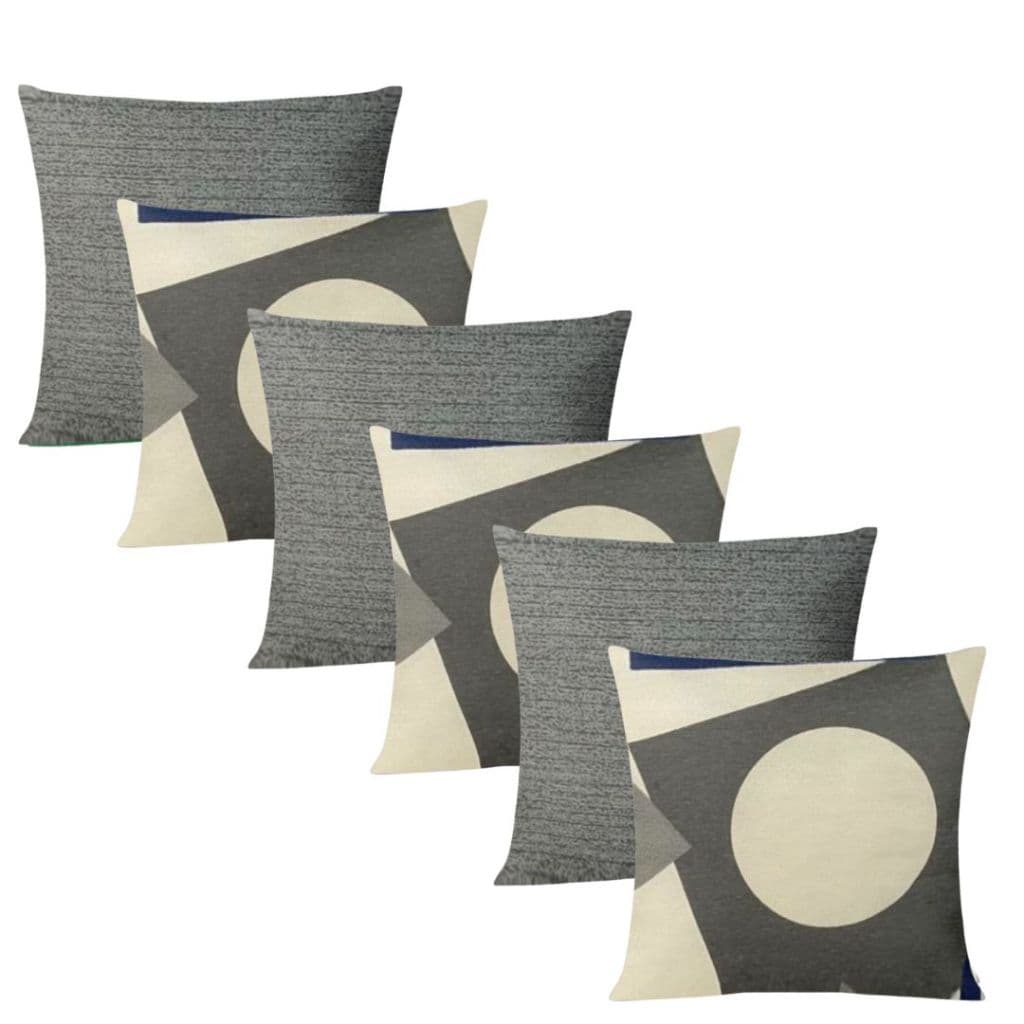 Kit Com 6 Capas de Almofadas Decorativas 45x45cm Com Zíper