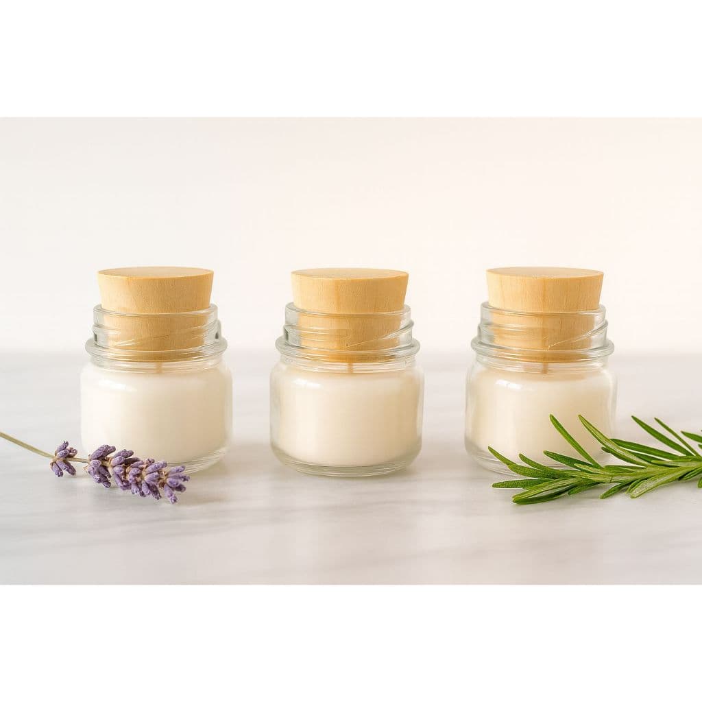 30 Potinhos 40ml com Tampa Madeira Pinus Para Mini Velas Lembrancinhas Festas Casamentos Lindo