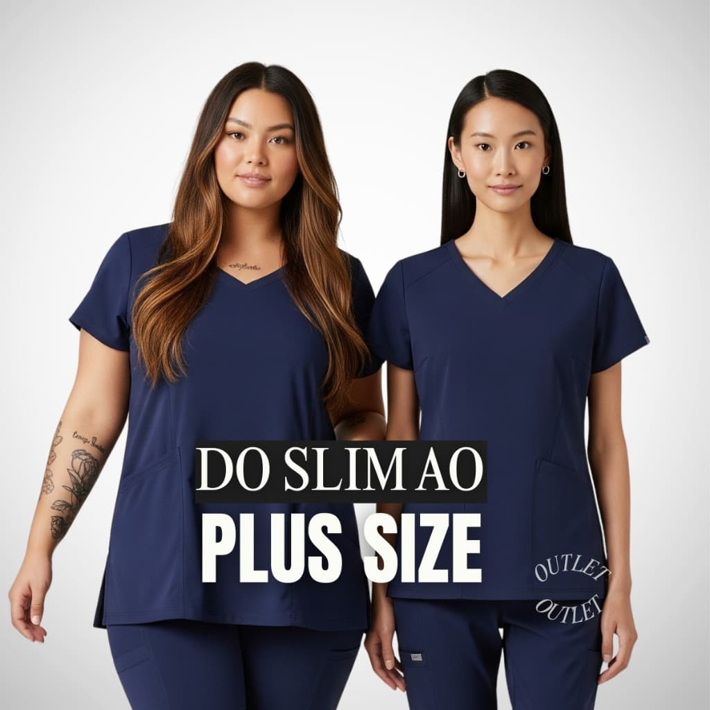 Scrub Avental Cirúrgico Hospitalar Plus Size Médico Enfermeira Cuidadora