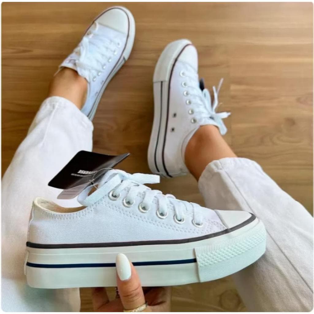 Tenis Branco Estiloso Casual Feminino Masculino Lançamento RAS Sapato Confortavel Leve Macio Academi