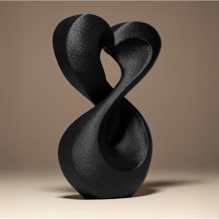 Escultura Abstrata Elo Eterno – Símbolo de União e Infinito