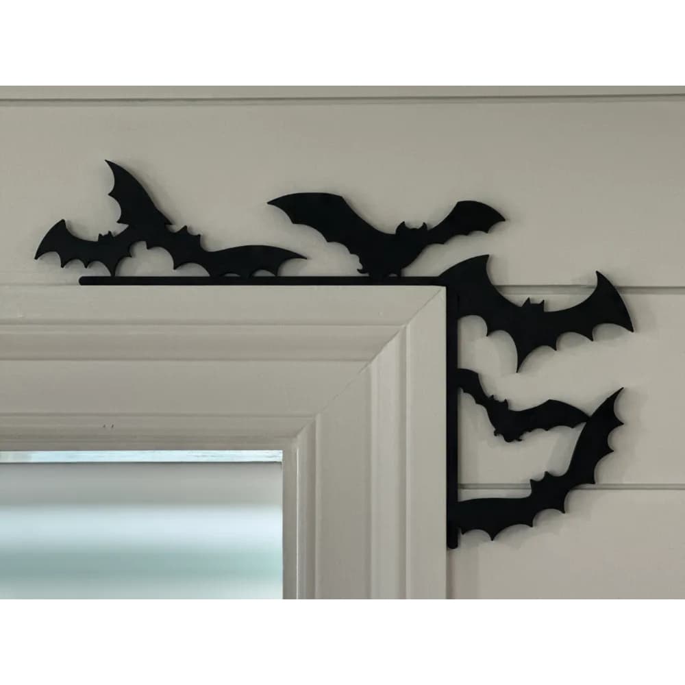 Adorno para Porta de Morcego - Decoração p/ Casa Quartos Halloween Morcegos etc