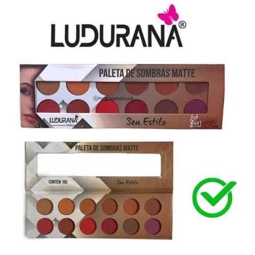 Paleta De Sombras Ludurana Seu Estilo Matte