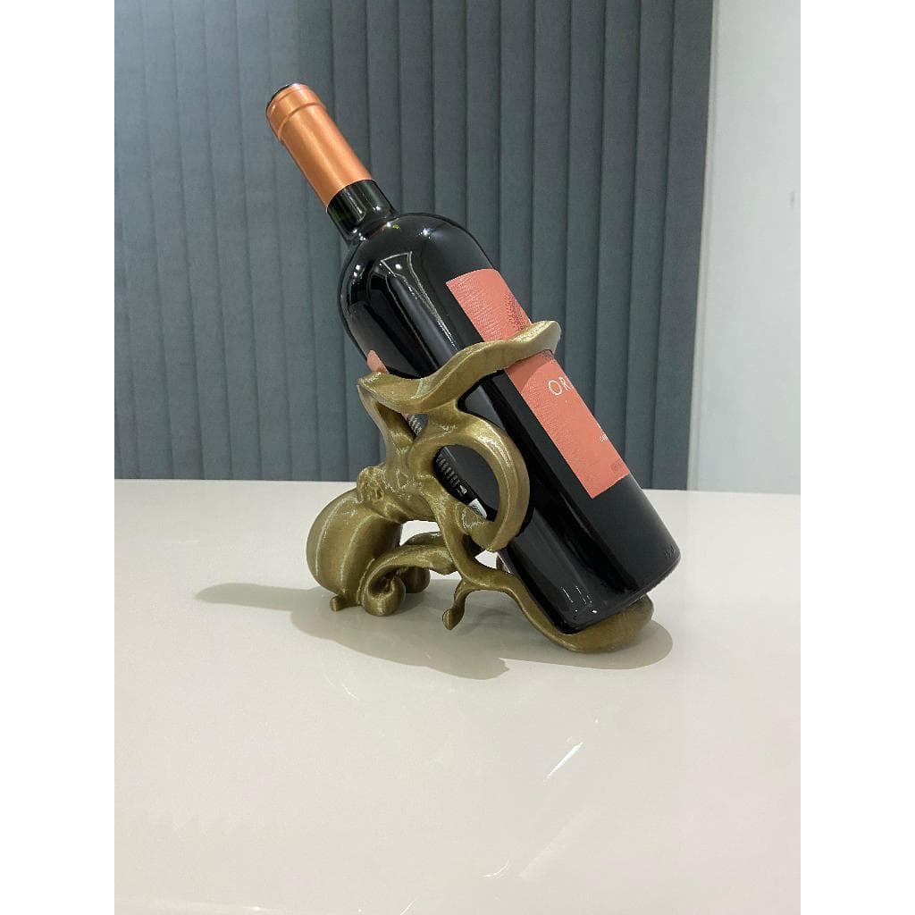 Suporte de Garrafa de Vinho Polvo Decorativo – Porta Vinho Criativo Design Polvo – Suporte para Garrafas de Bebidas