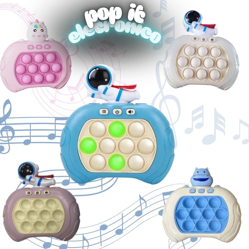 Pop It Eletronico Brinquedo Fast Push Anti-Stress Bolhas De Apertar Para Crianças