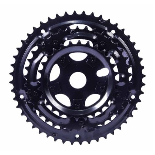 Coroa Engrenagem Tripla 28/38/48 Dentes Index Para Monobloco Bicicleta Mtb Aro 24 e 26 Bike Passeio