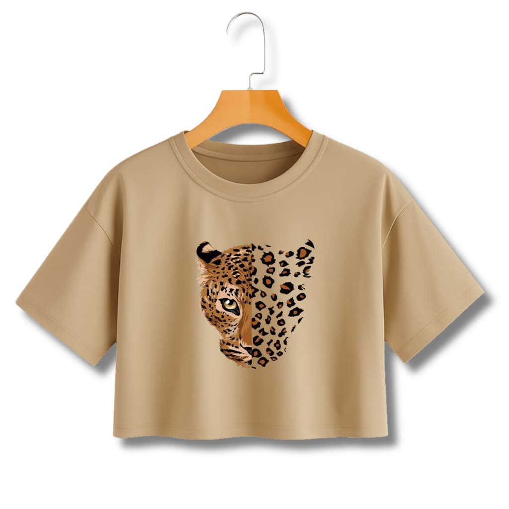 CROPPED FEMININO ESTAMPADO ONÇA ANIMAL PRINT BLUSA SOFISTICADA