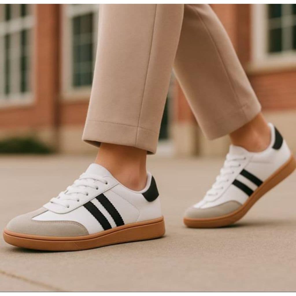 Tenis Feminino Casual Urbano Retro Vintage Estiloso Top Confortável Super Leve Macio Para o Dia a Dia Promocao Barato