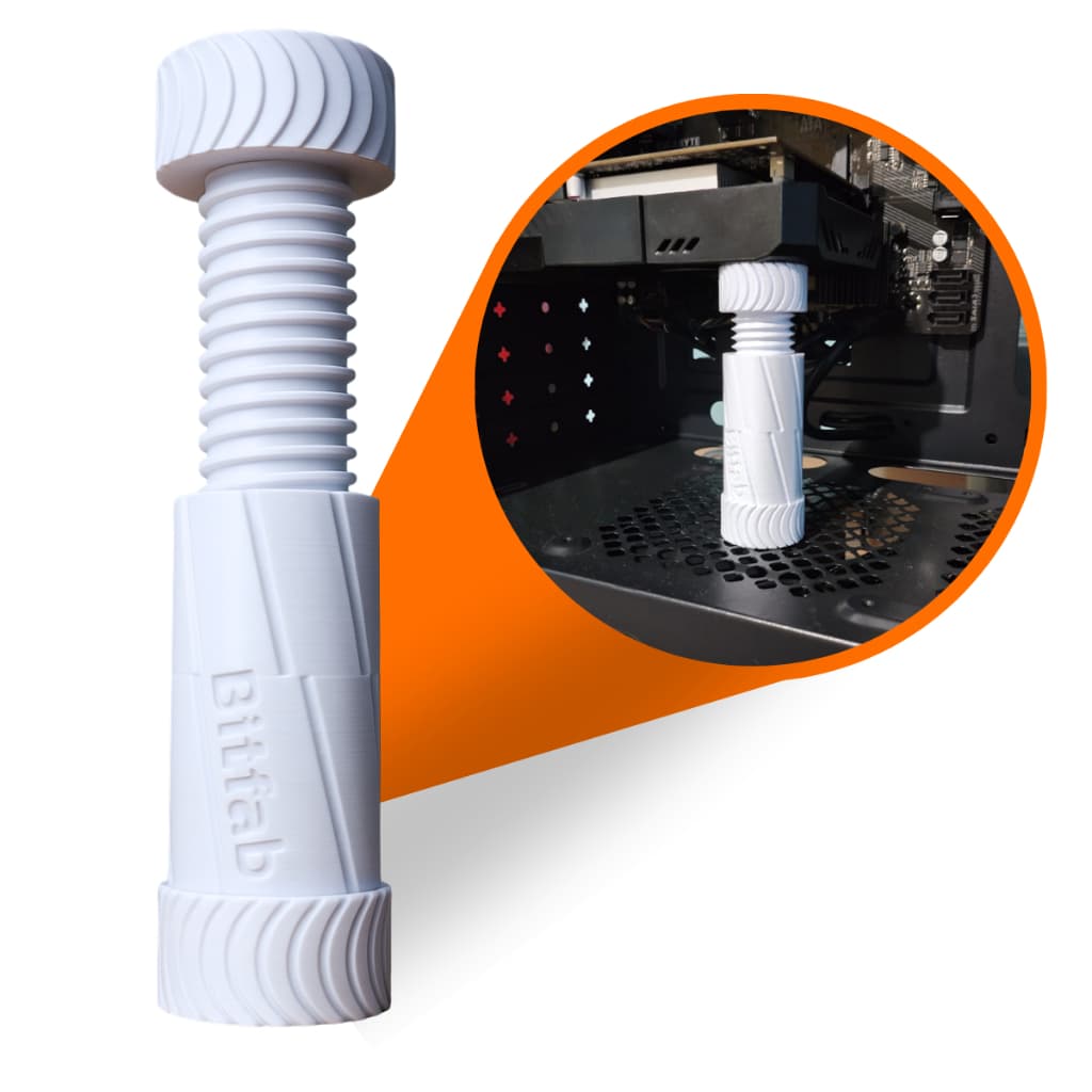 Suporte Vertical P/ Placa De Vídeo Ajustável 8cm-12cm Pc Gpu Branco Preto