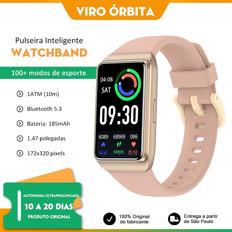 Relógio Inteligente H68 Smartband Smartwatch Pulseira Inteligente 1ATM de resistência à água 1.47inch
